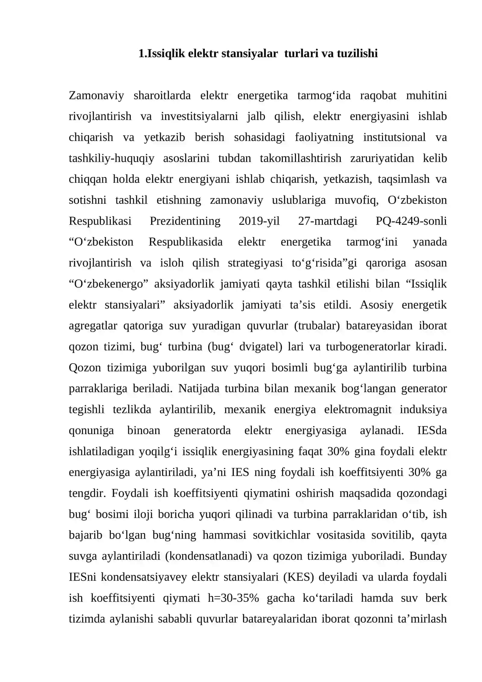 Issiqlik elektr stansiyalarida avtomatlashtirilgan boshqaruv 2