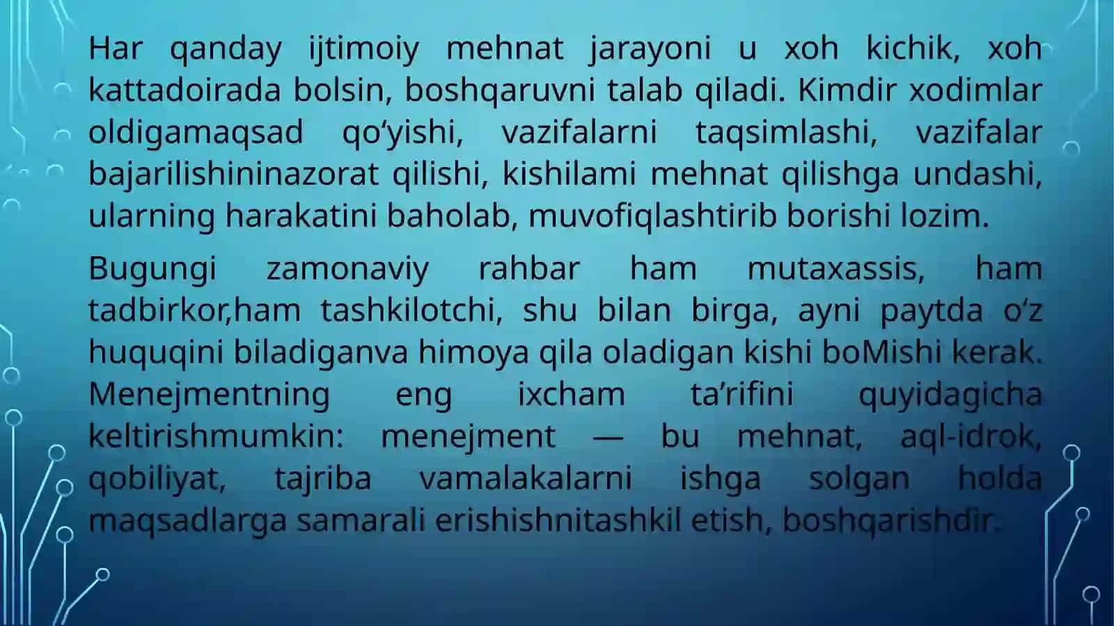 MENEJMENTga kirish 2