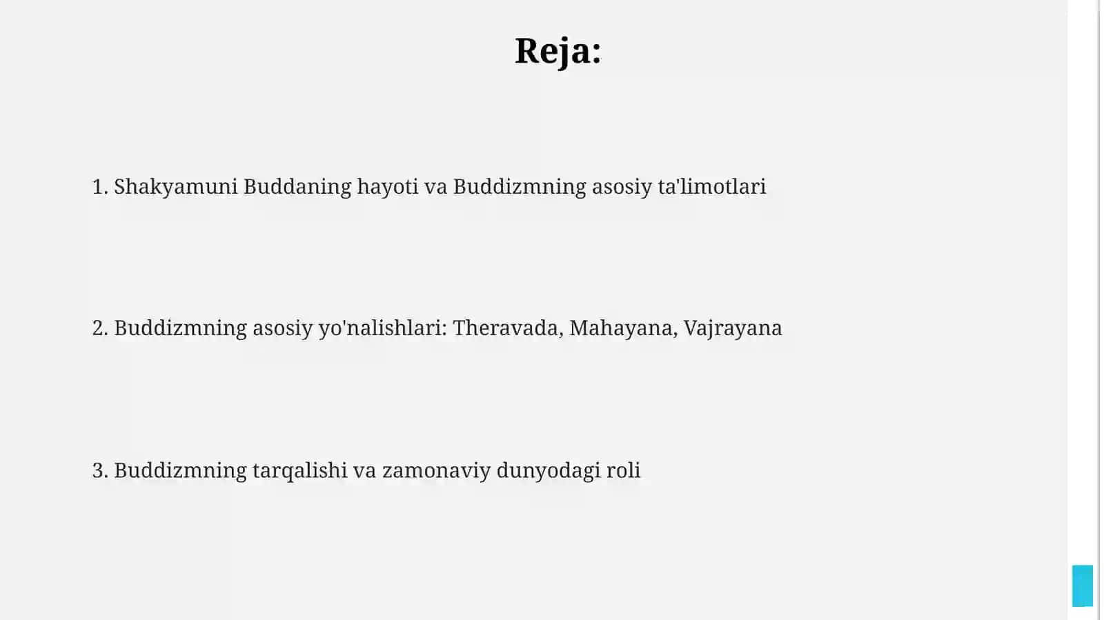 Buddaviylik diningpaydobulishi 2