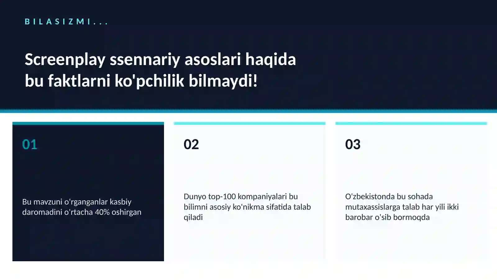 Screenplay ssennariy asoslari 2