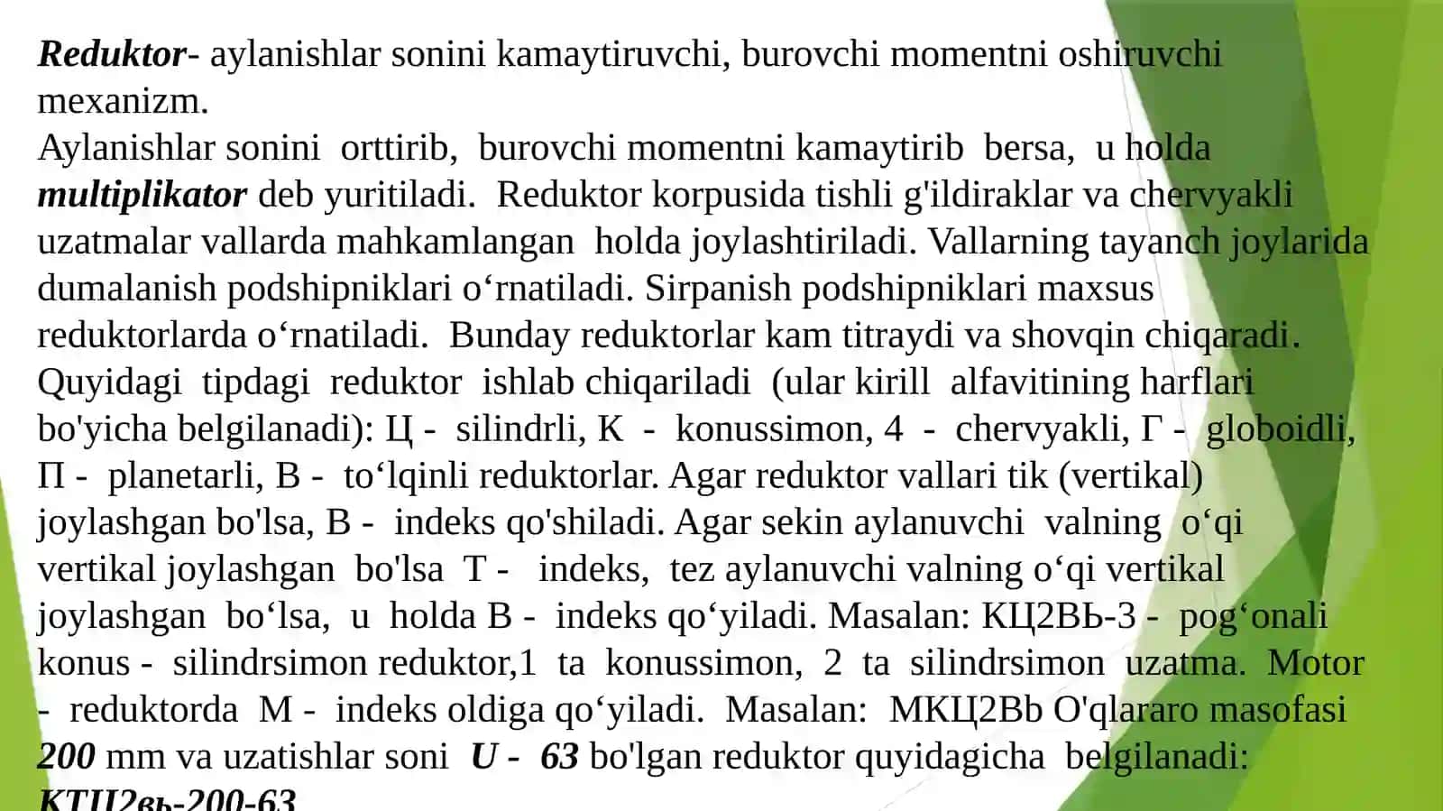 REDUKTORLAR 2