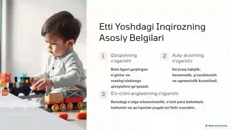 Etti Yoshdagi Inqiroz va Maktabga Tayyorlik 2