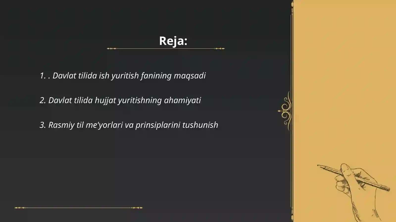Davlat tilida ish yuritish 2