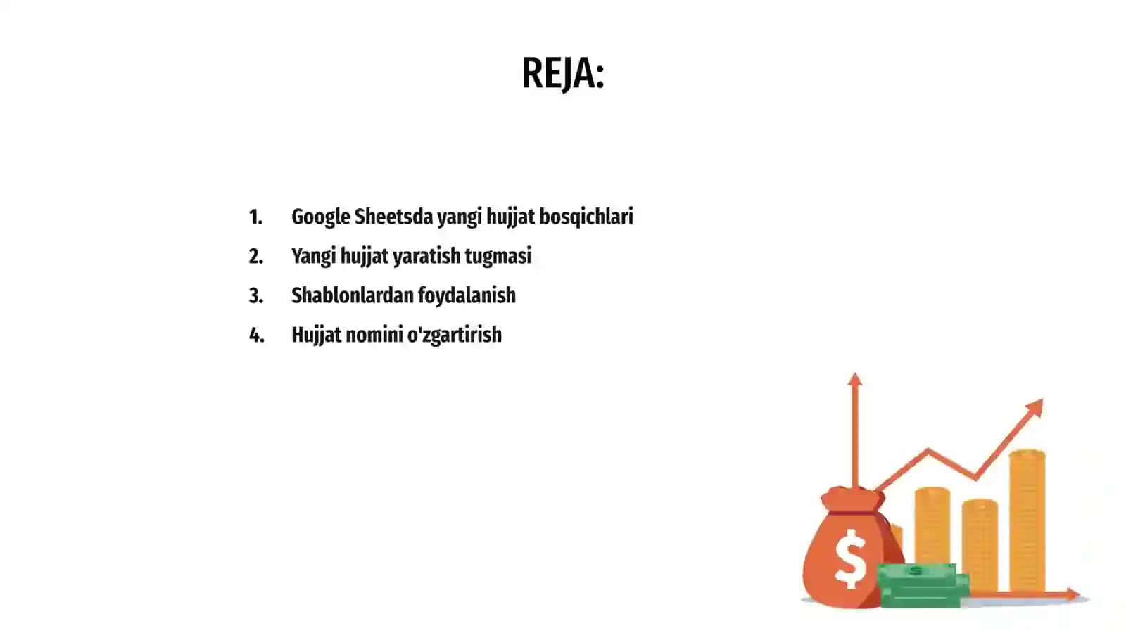 Google Sheetsda yangi hujjat yaratish 2