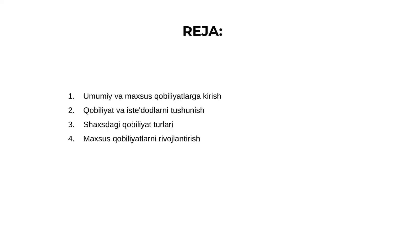 Umumiy va maxsus qobiliyatlar 2