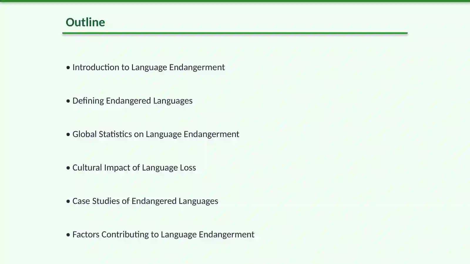 Endangered Languages Around the World 2