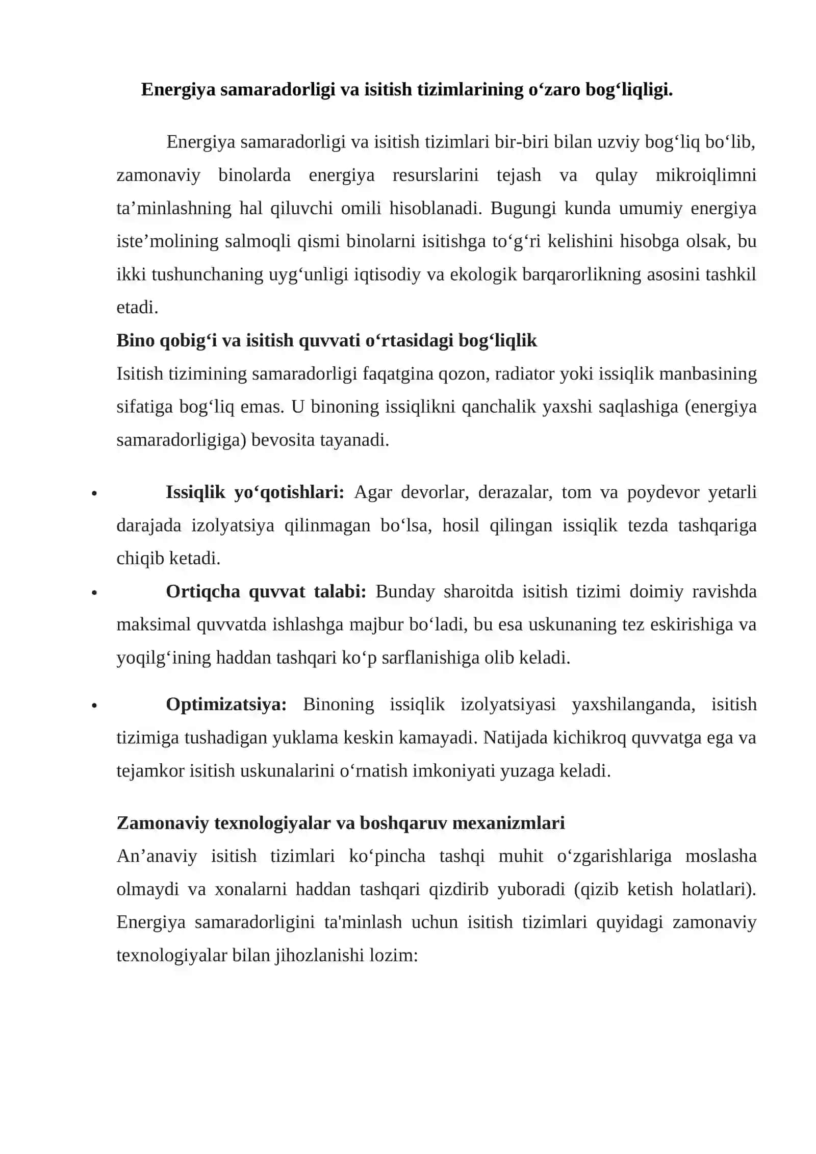 Isitish xarajatlarini kamaytirishda energiya samaradorligining ta'siri 2