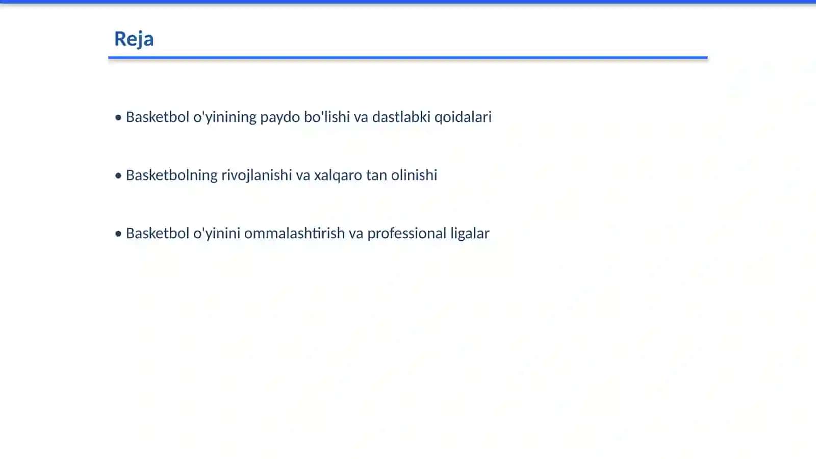 Basketbol uyinining kelib chiqishi varivojlanish tarixi 2