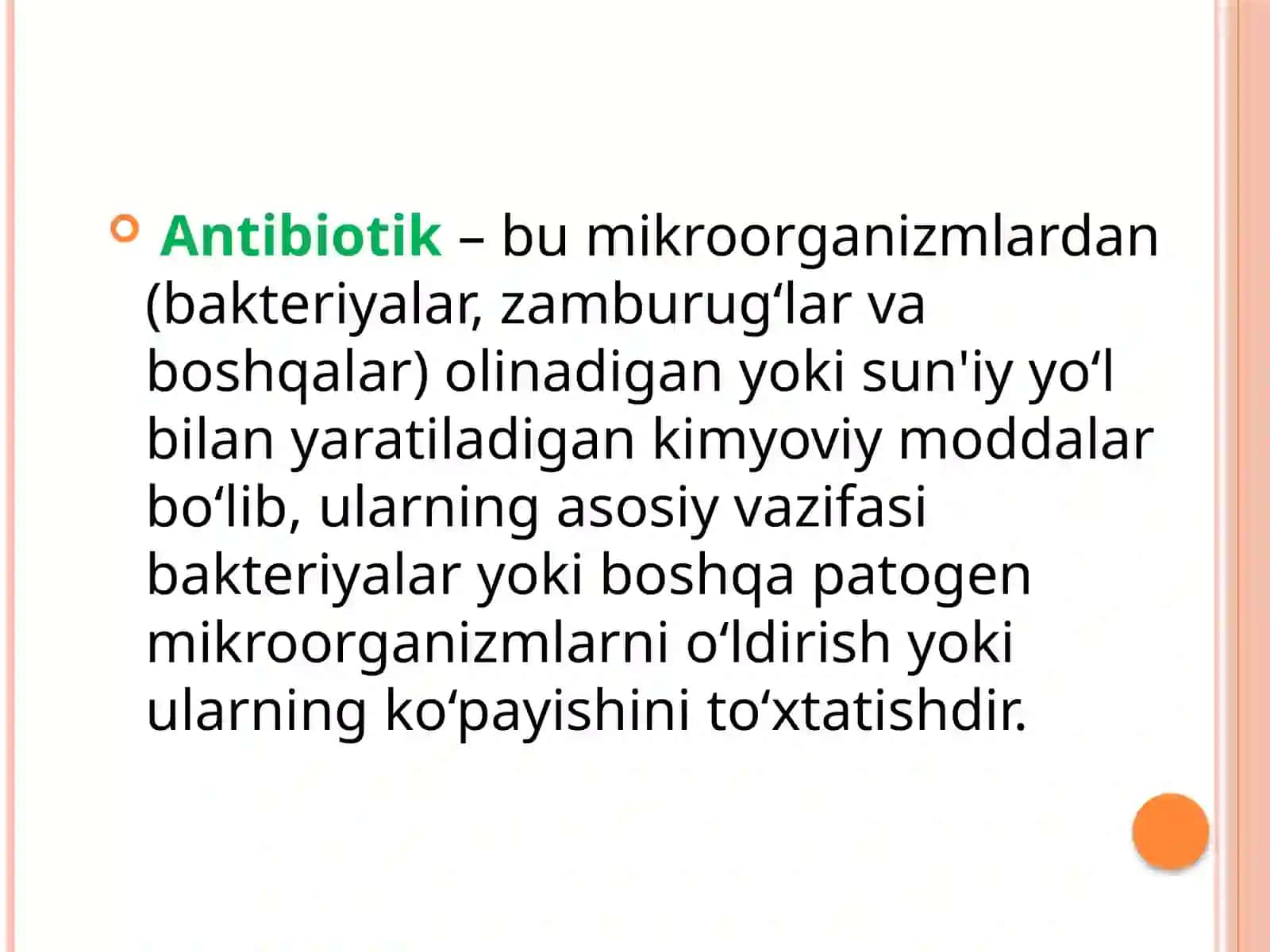 Bakteriyalarning antibiotiklarga chidamli shakllarini paydo bo`lish mexanizmlari 2