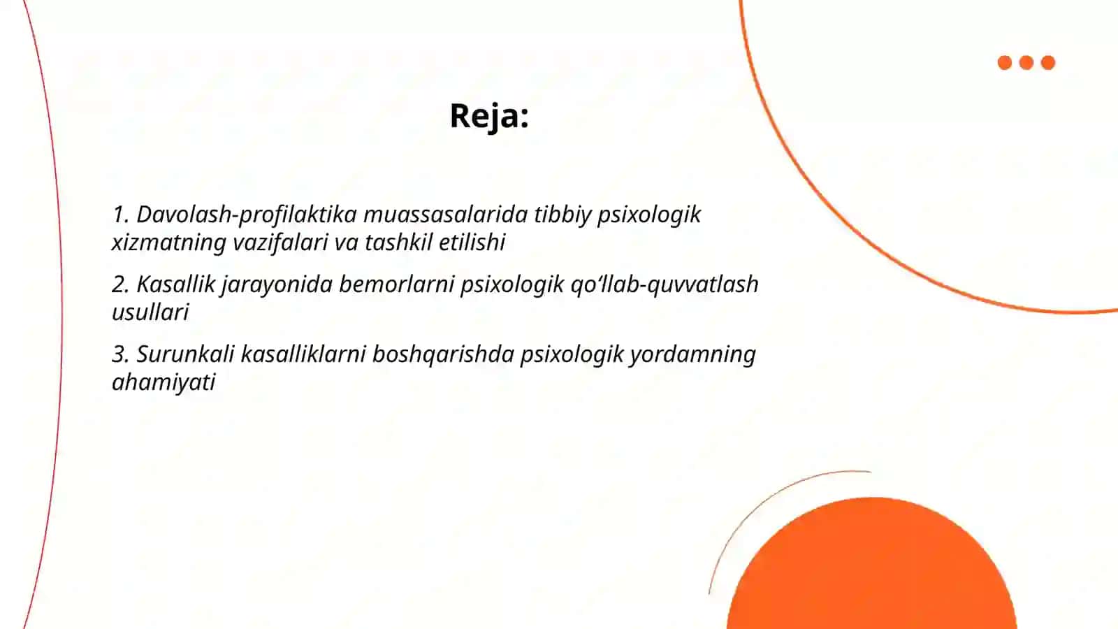 Davolash profilaktika muassasalarida tibbiy psixologik xizmat 2