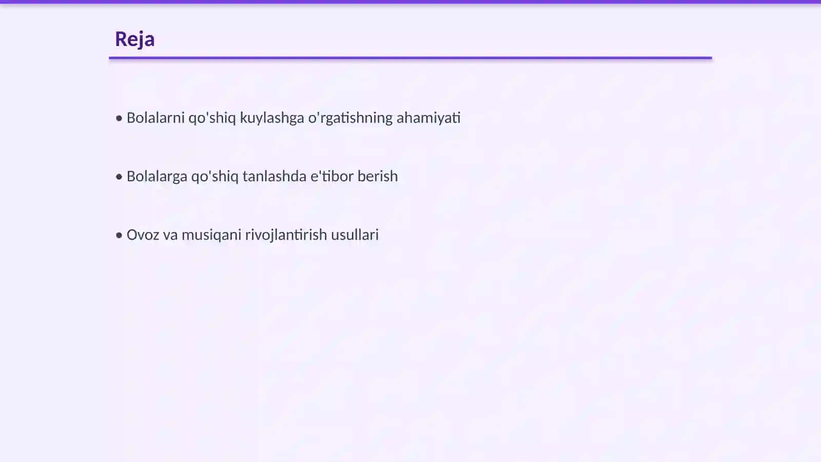 Bolalarni qo'shiq kuylashga o'rgatish 2
