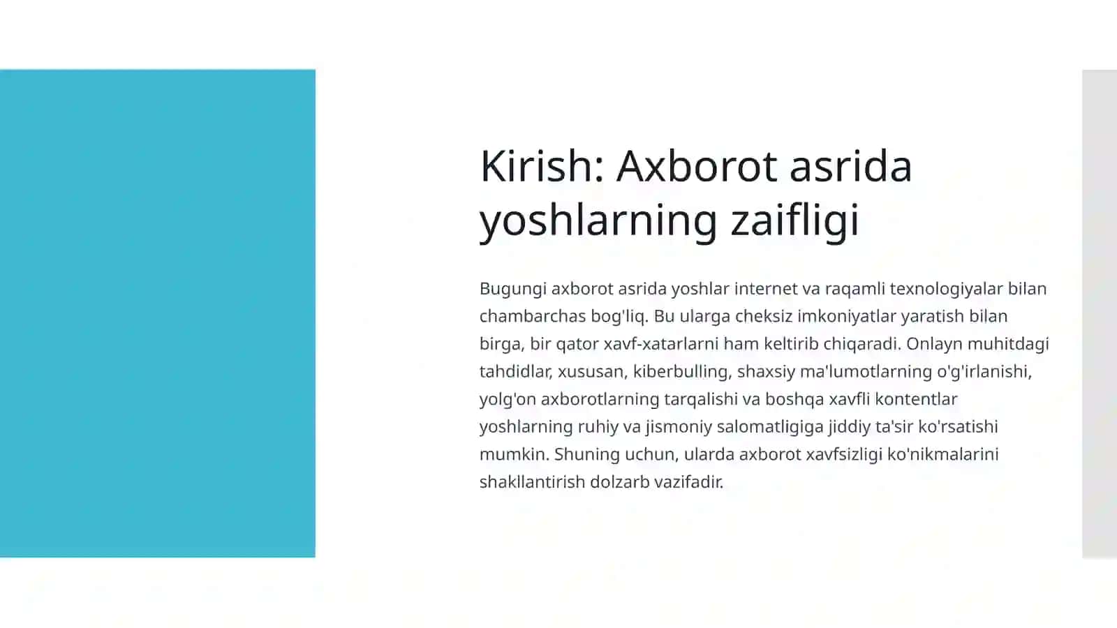 Yoshlarda axborot xavfsizligi 2