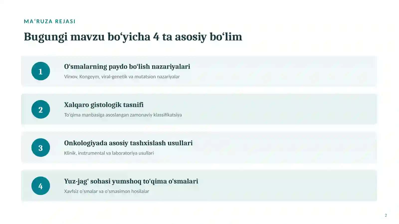 Yuz-jag‘ Jarrohligi Kafedrasi 2