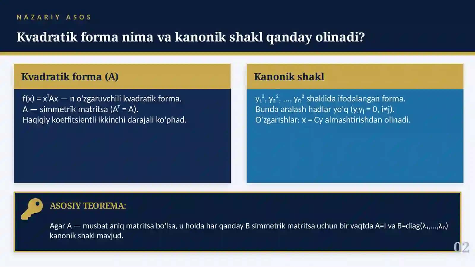 Kvadratik Formalar 2