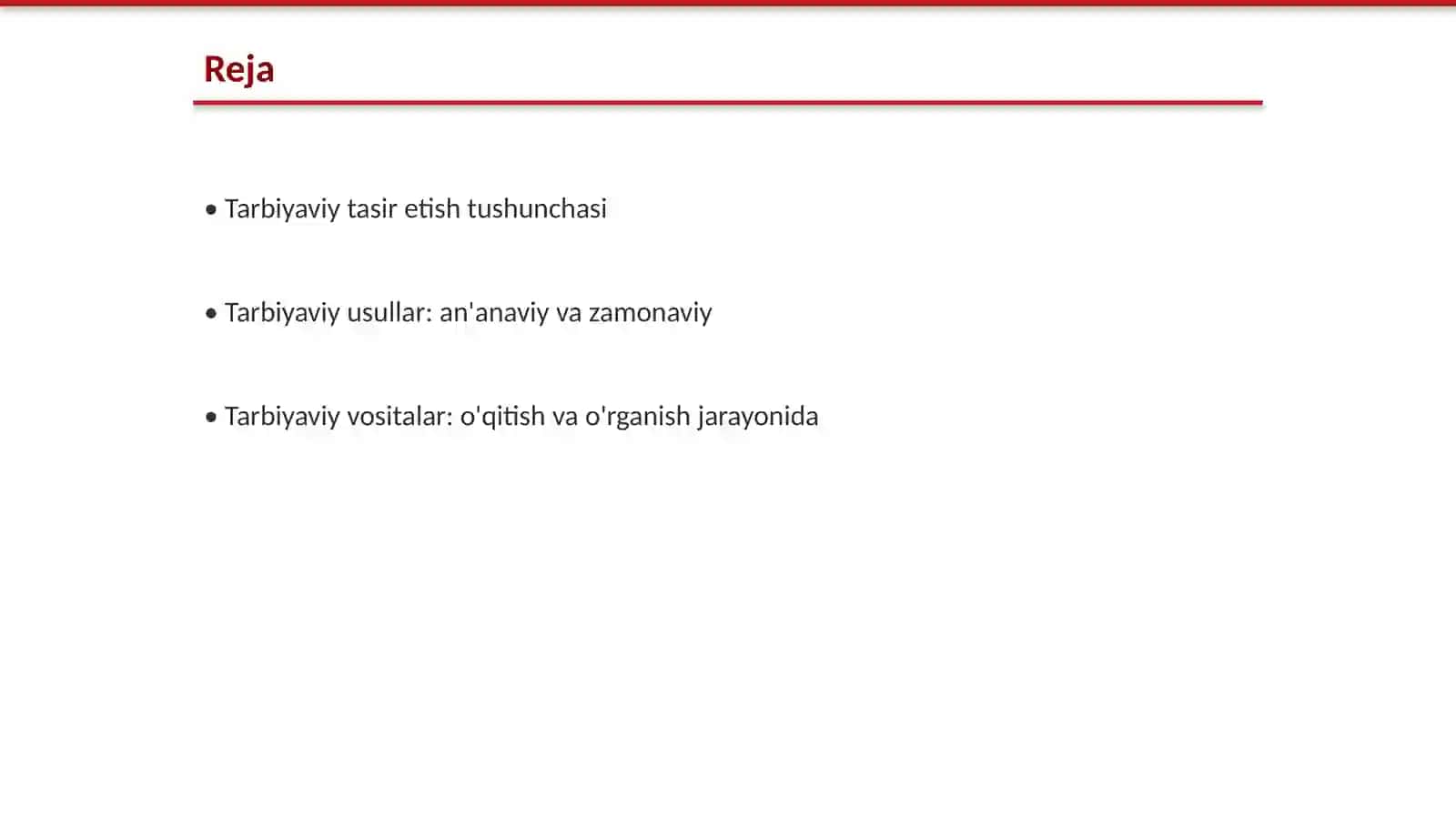 Tarbiyaviy tasir etish usullari va vositalari 2