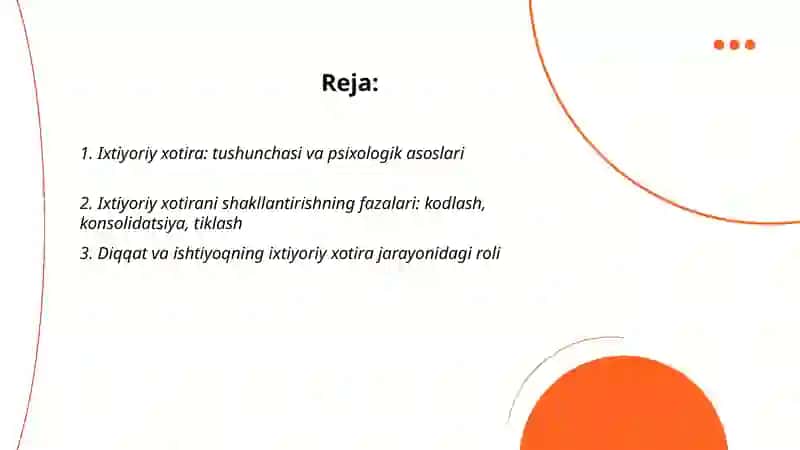 Ixtiyoriy xotirani shakllantirishning usul va vosiytalari 2