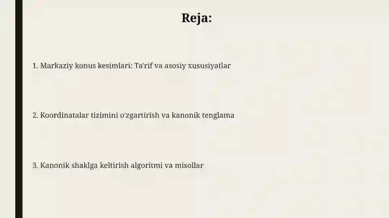 Markazlie gri chiziqning tenglama sinisini soddalashtirish 2