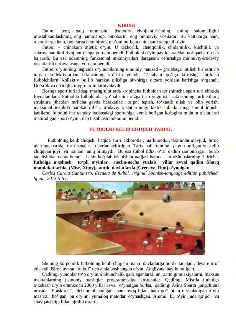 Futbol o‘yinining kelib chiqishi va rivojlanish tarixi 2