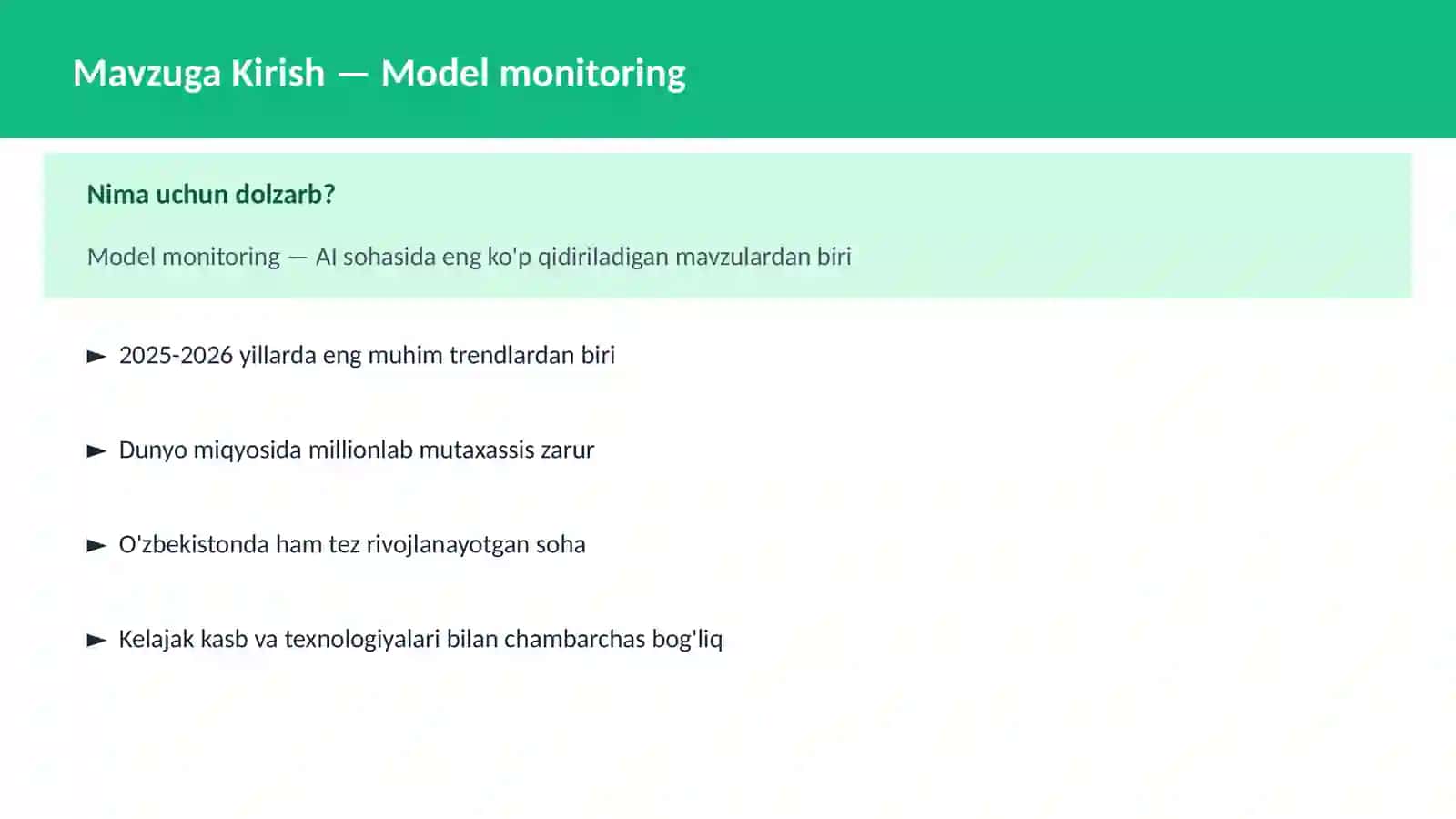 Model monitoring 2