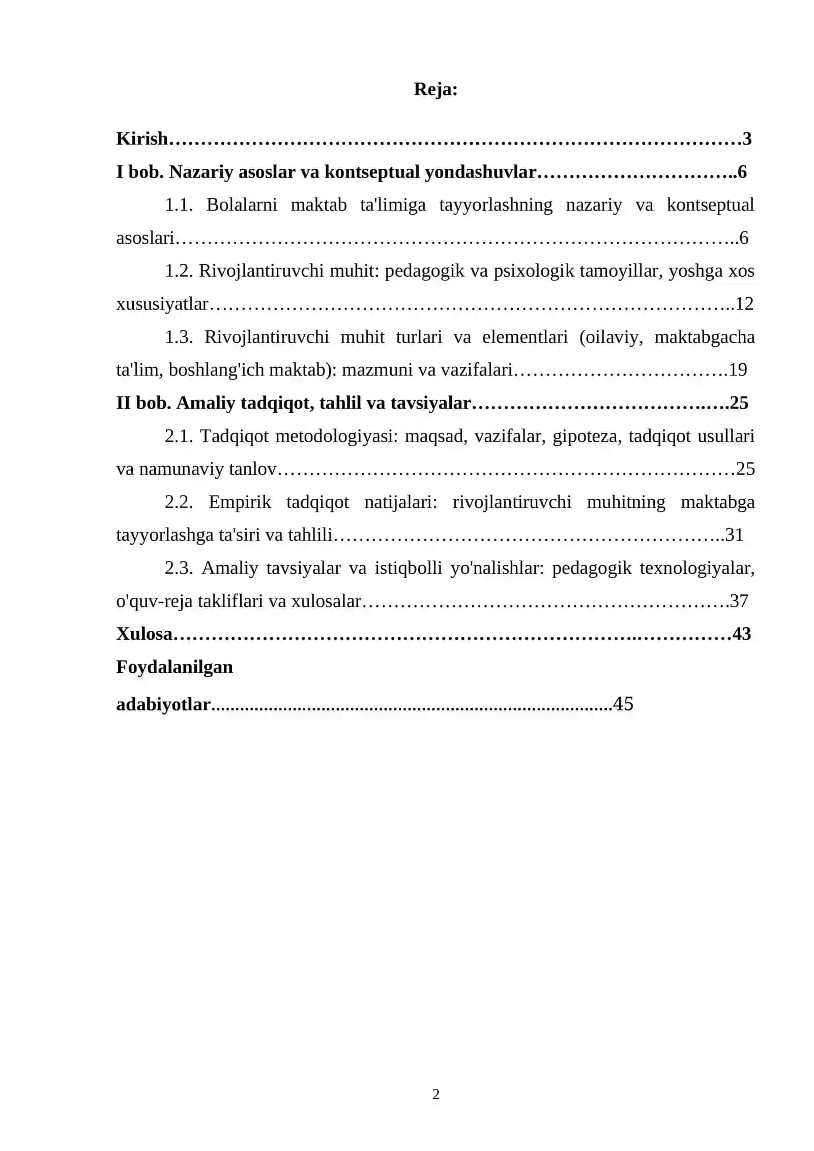 BOLALAR TAYYORLASHI 2