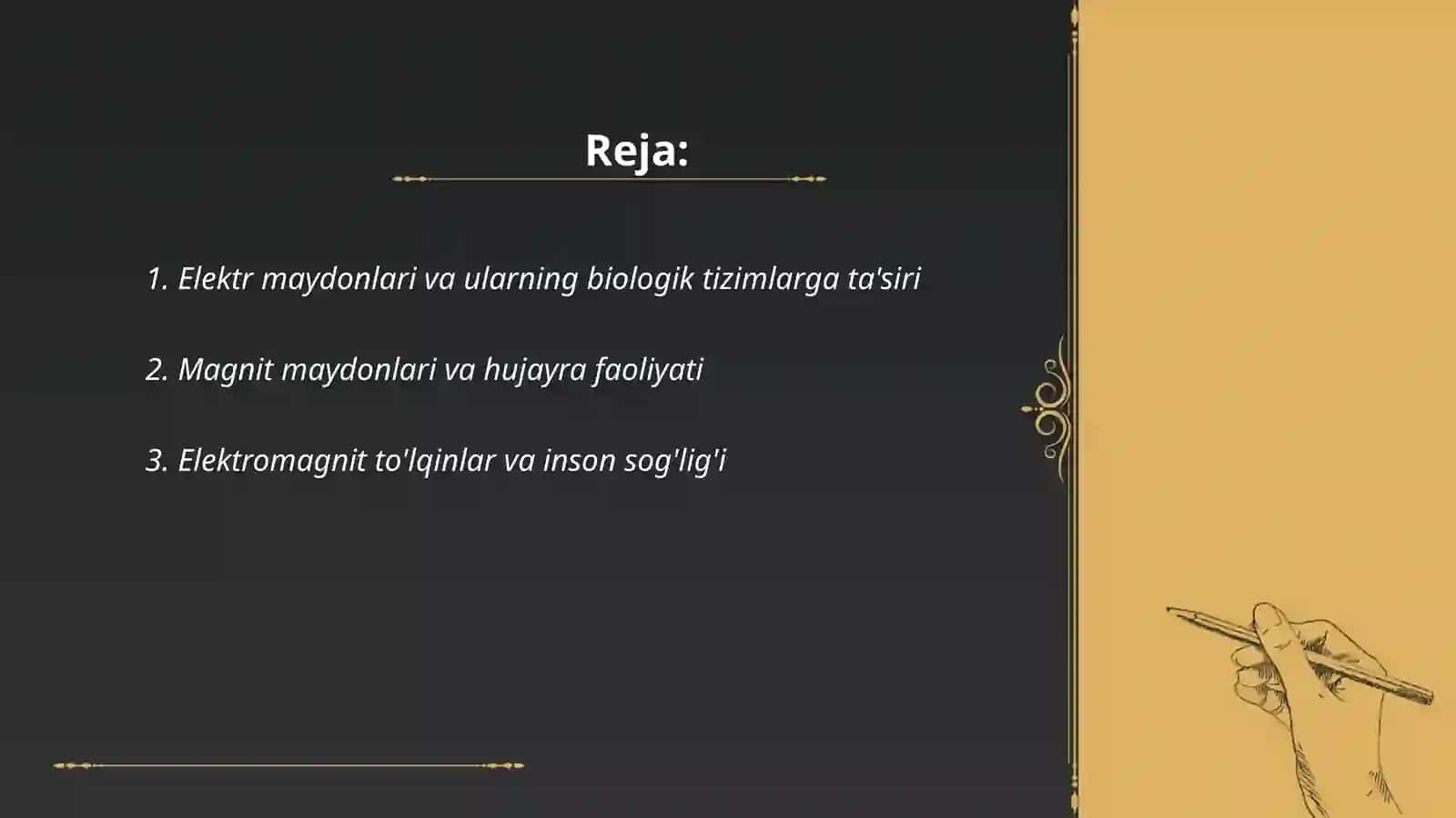 Elektr va magnit maydolari va ularning trik organizmga ta'siri 2