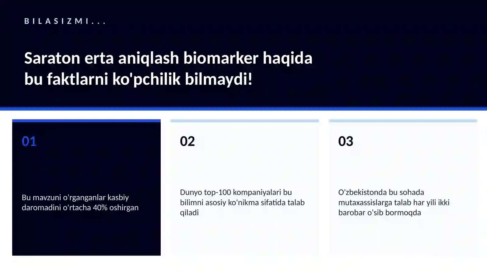 Saraton erta aniqlash biomarker 2