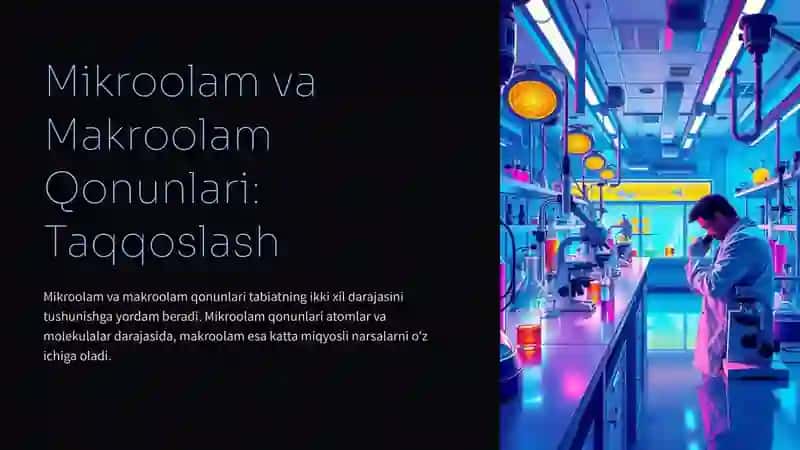 Mikroolam va Makroolam Qonunlari: Taqqoslash 2