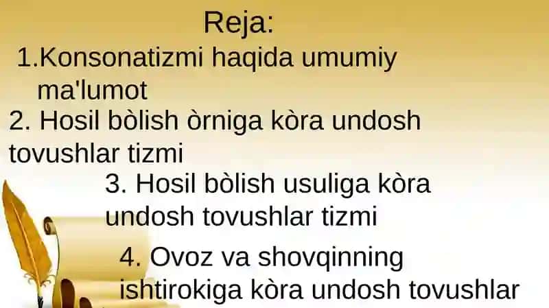 Ona tilining konsonatizmi 2