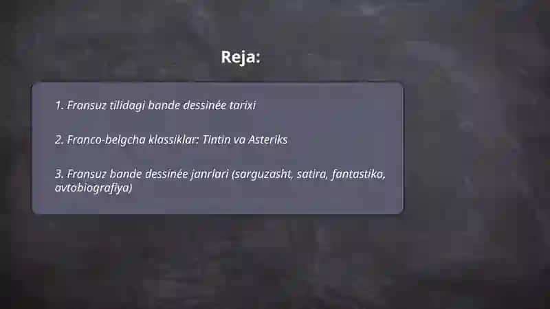 Fransuz tilidagi bande dessinée tarixi 2