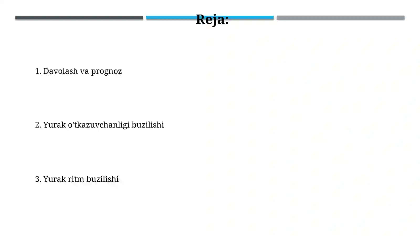 Yurak ritmi buzulishi.Yurak õtkazuvchanlikning buzulishi 2