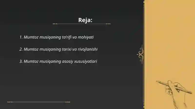Mumtoz musiqa haqida tushuncha 2