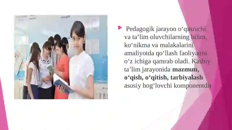 Pedagogik jarayonni loyihalash 2