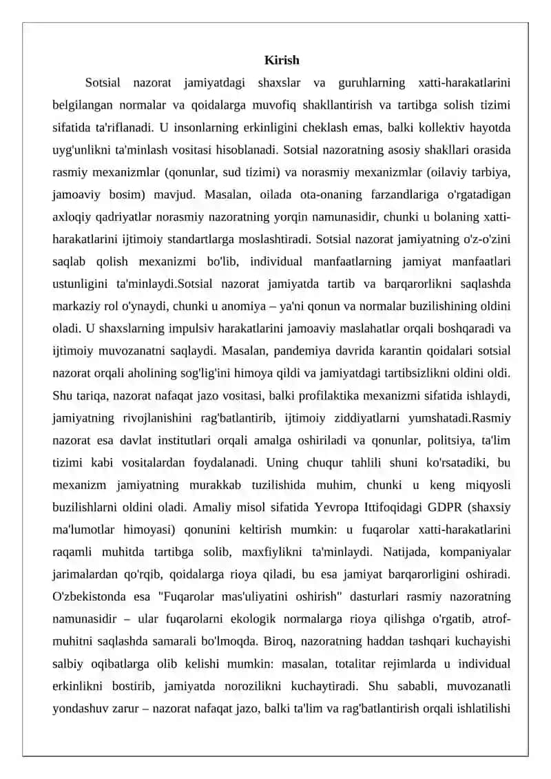 Sotsial nazorat 2