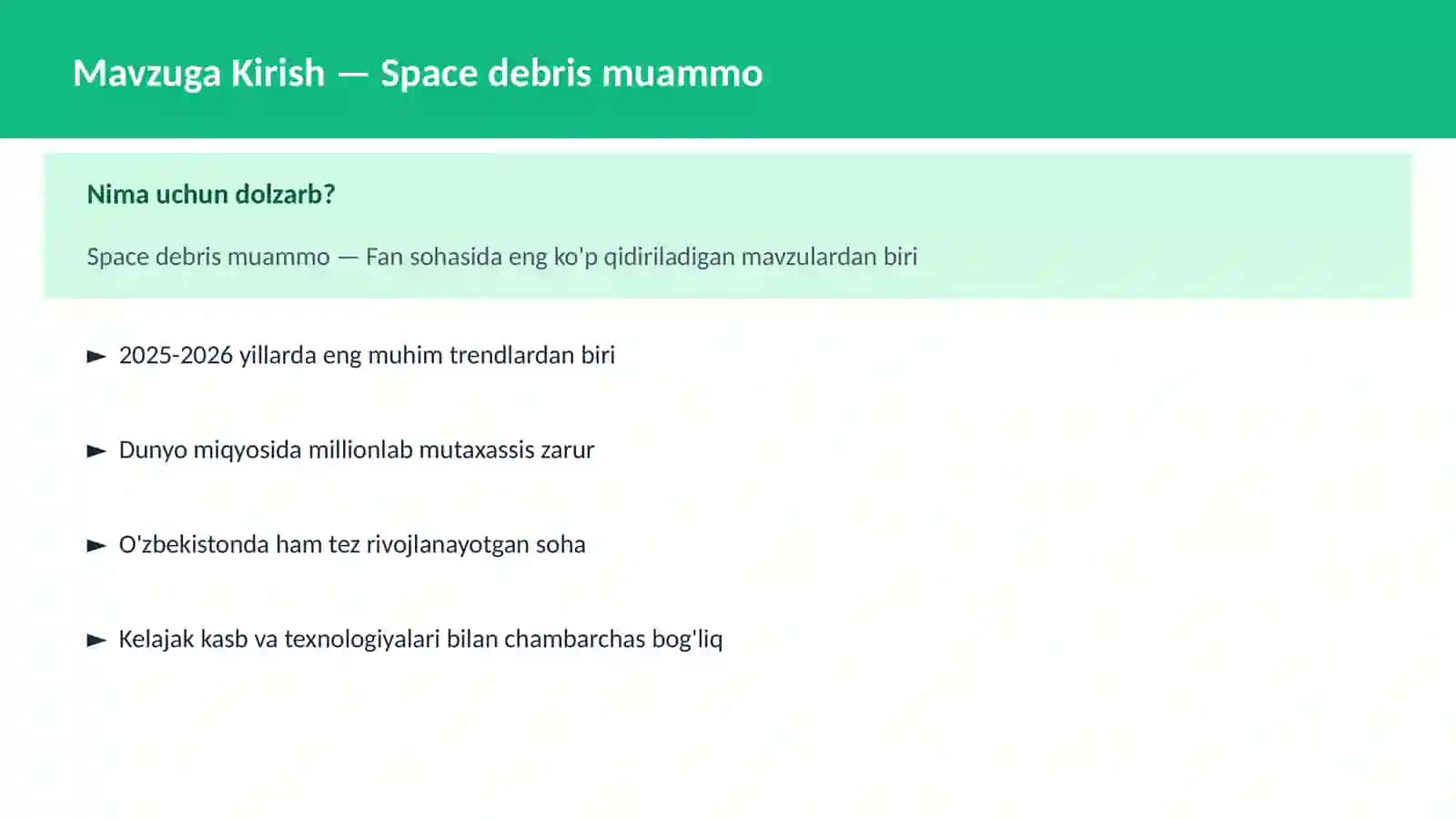 KOSMOSNI TADQIQ 2