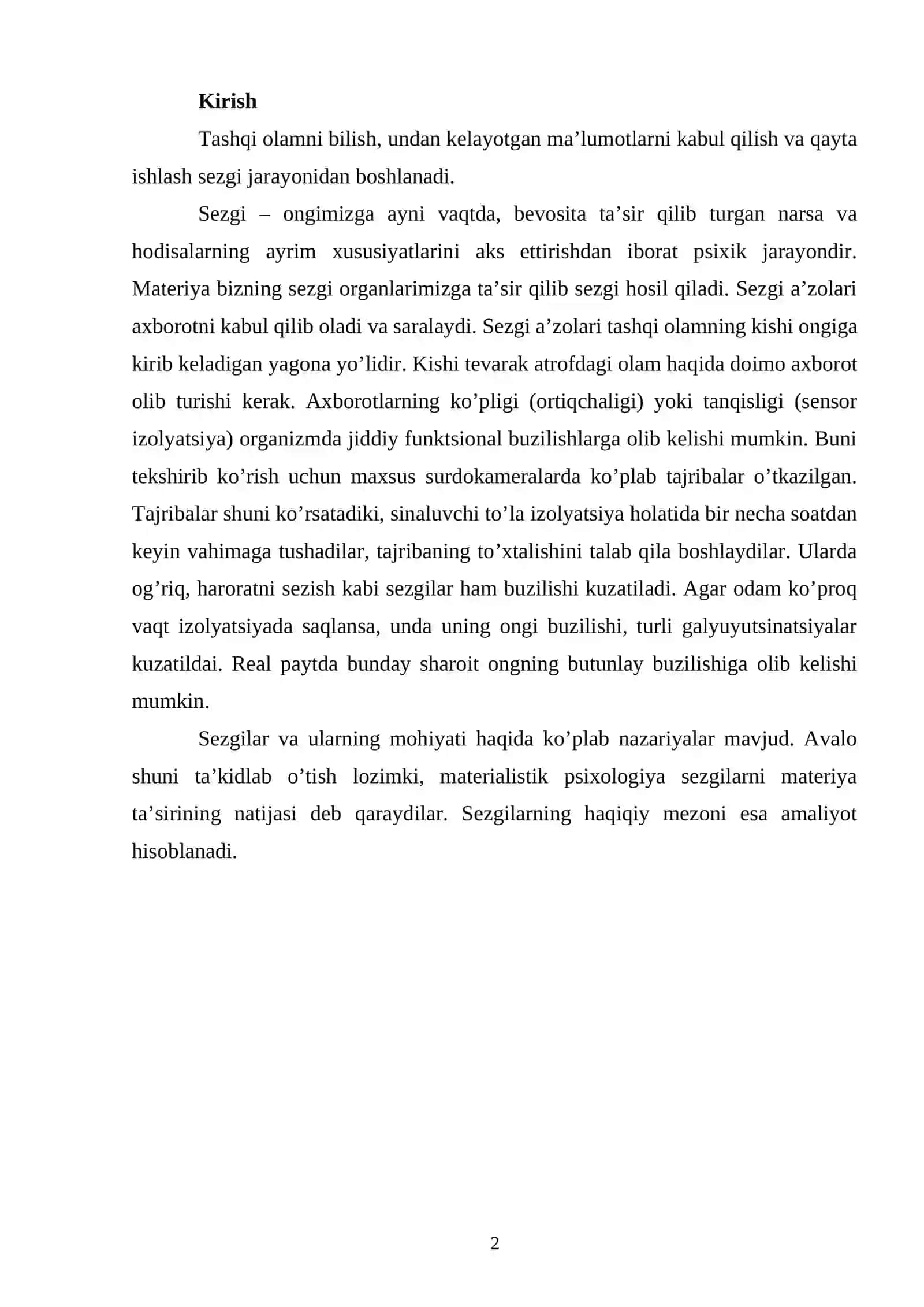 Inson tanasining kinestatik sezgisi 2
