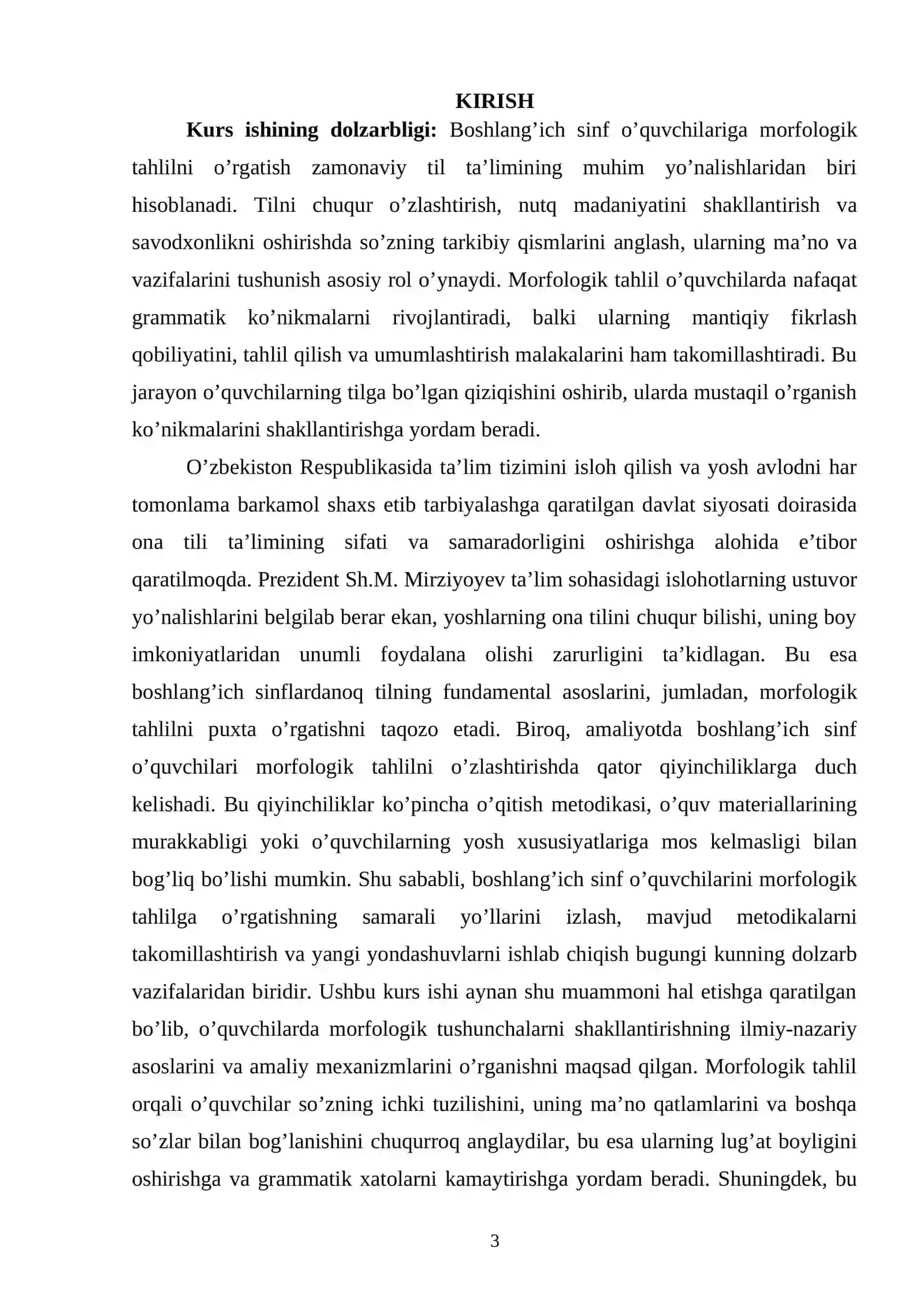 Boshlang’ich sinf o’quvchilarini morfologik tahlilga o’rgatish 2