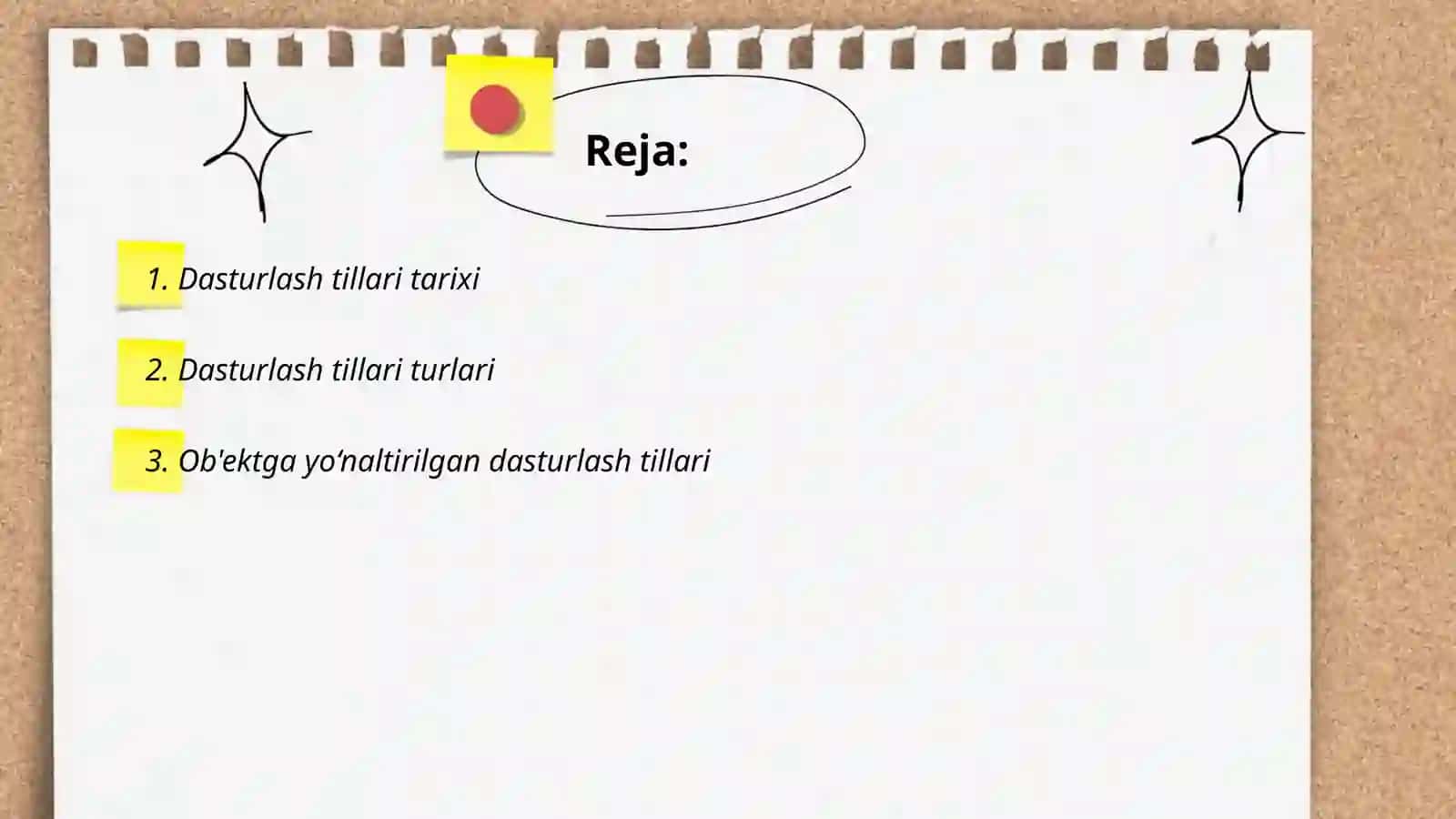 Dasturlash tillari 2