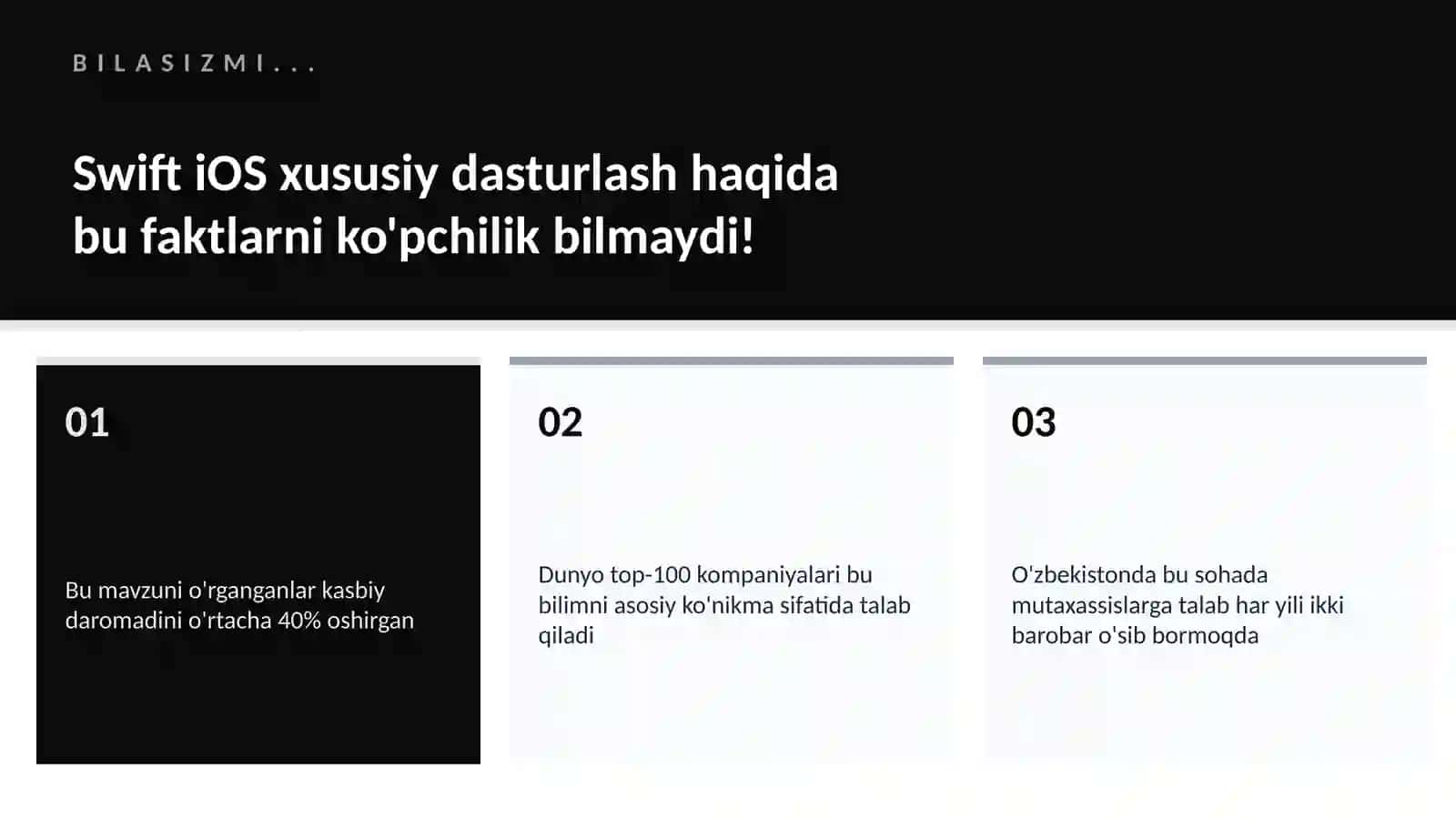 Swift iOS xususiy dasturlash 2