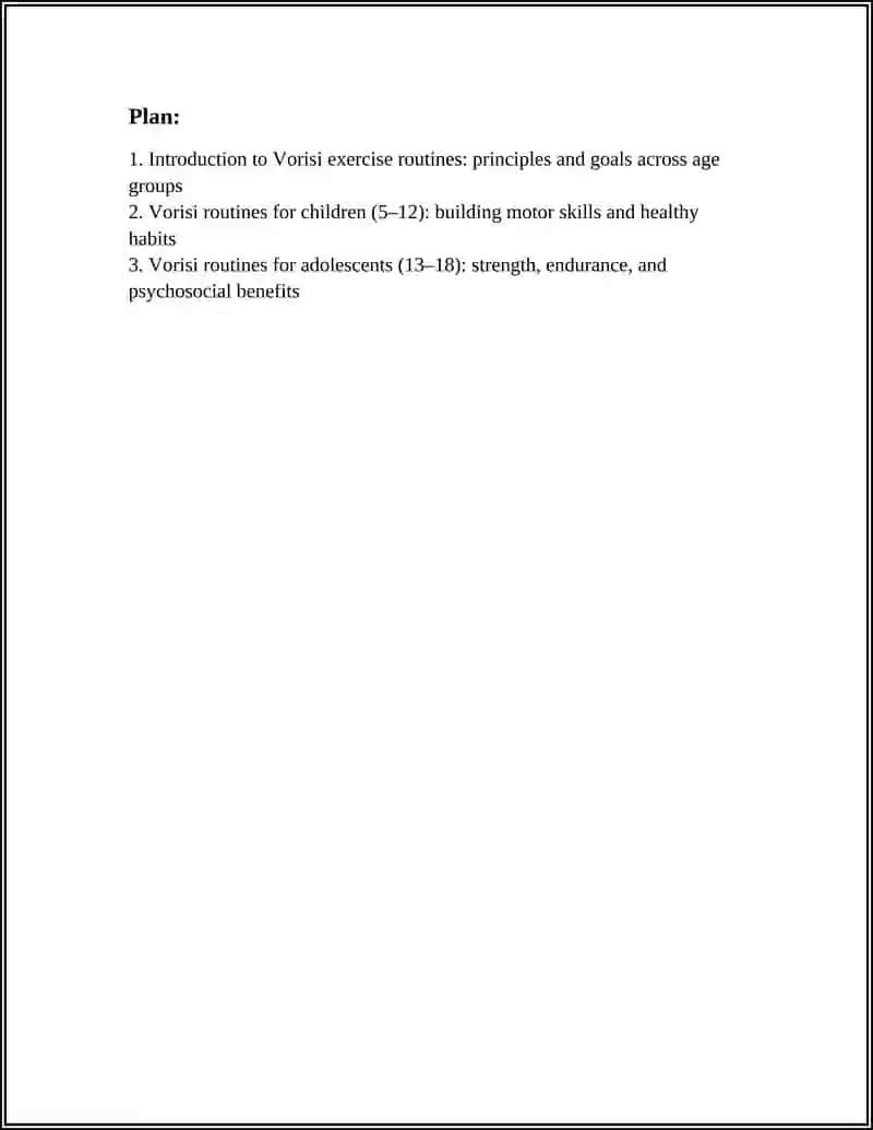 Vorisi Exercise Routines 2