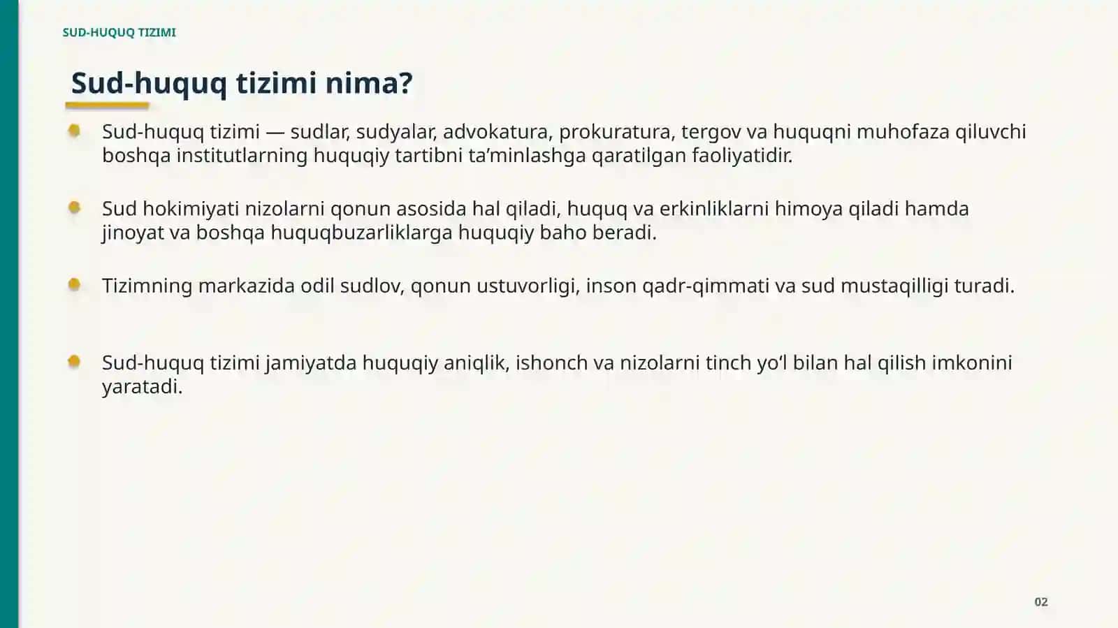 Sud-huquq tizimi 2