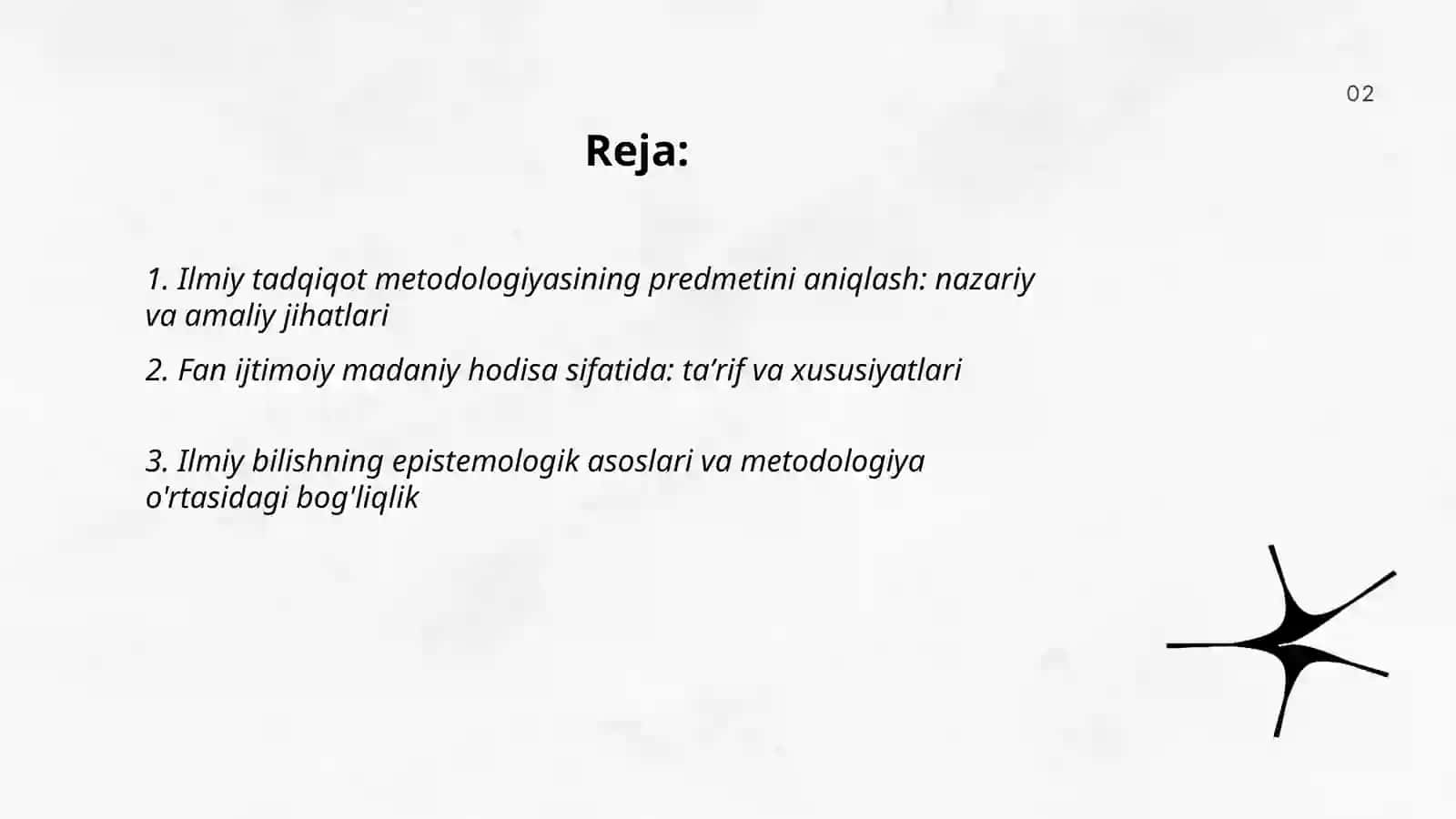 Ilmiy tadqiqot metodologiyasi 2