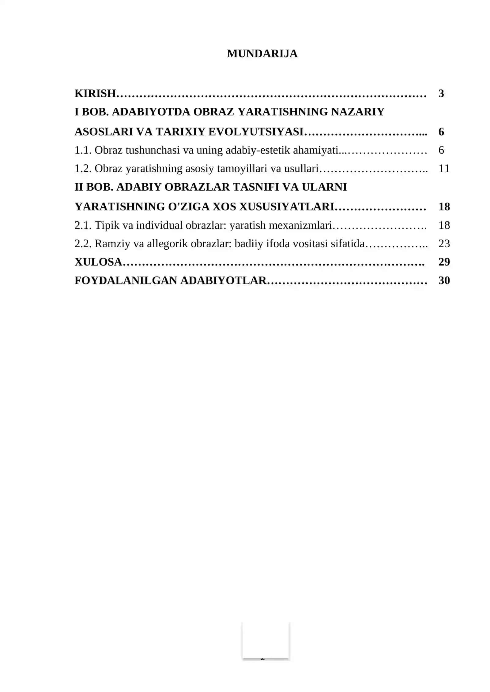 Obraz yaratish turlari 2