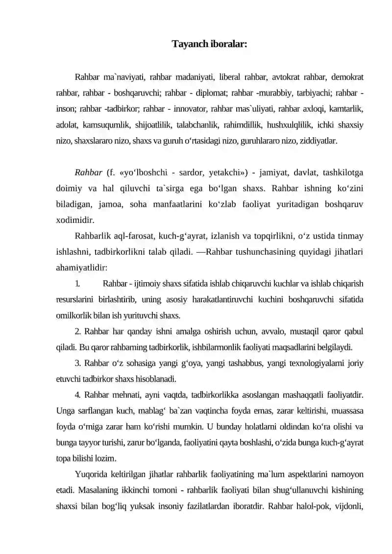Rahbarlik uslubi 2