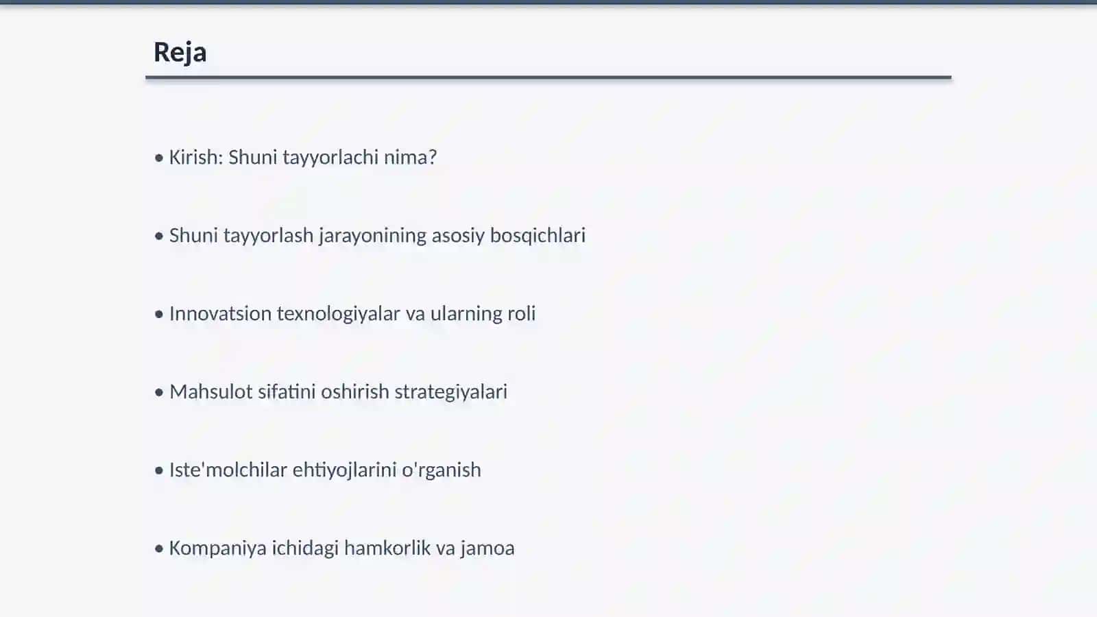 Shuni Tayyorlachi: Innovatsion Yondashuvlar 2