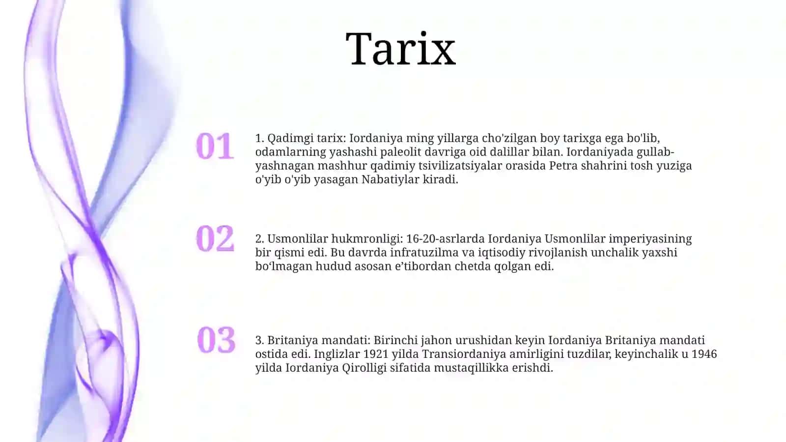 Iordaniya Tarixi 2