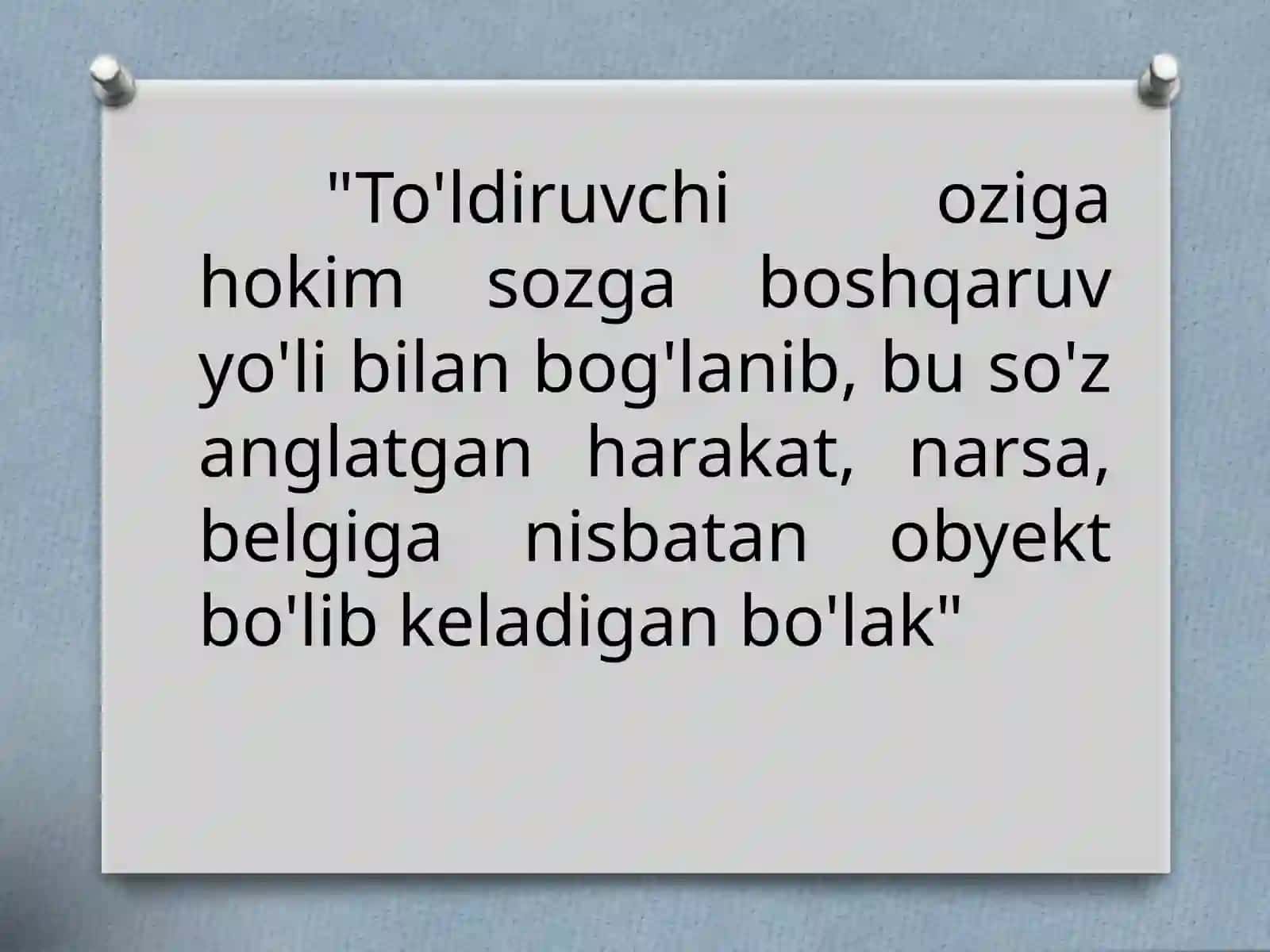 Vositali, Vositasiz to‘ldiruvchilardan uslubiy foydalanish 2
