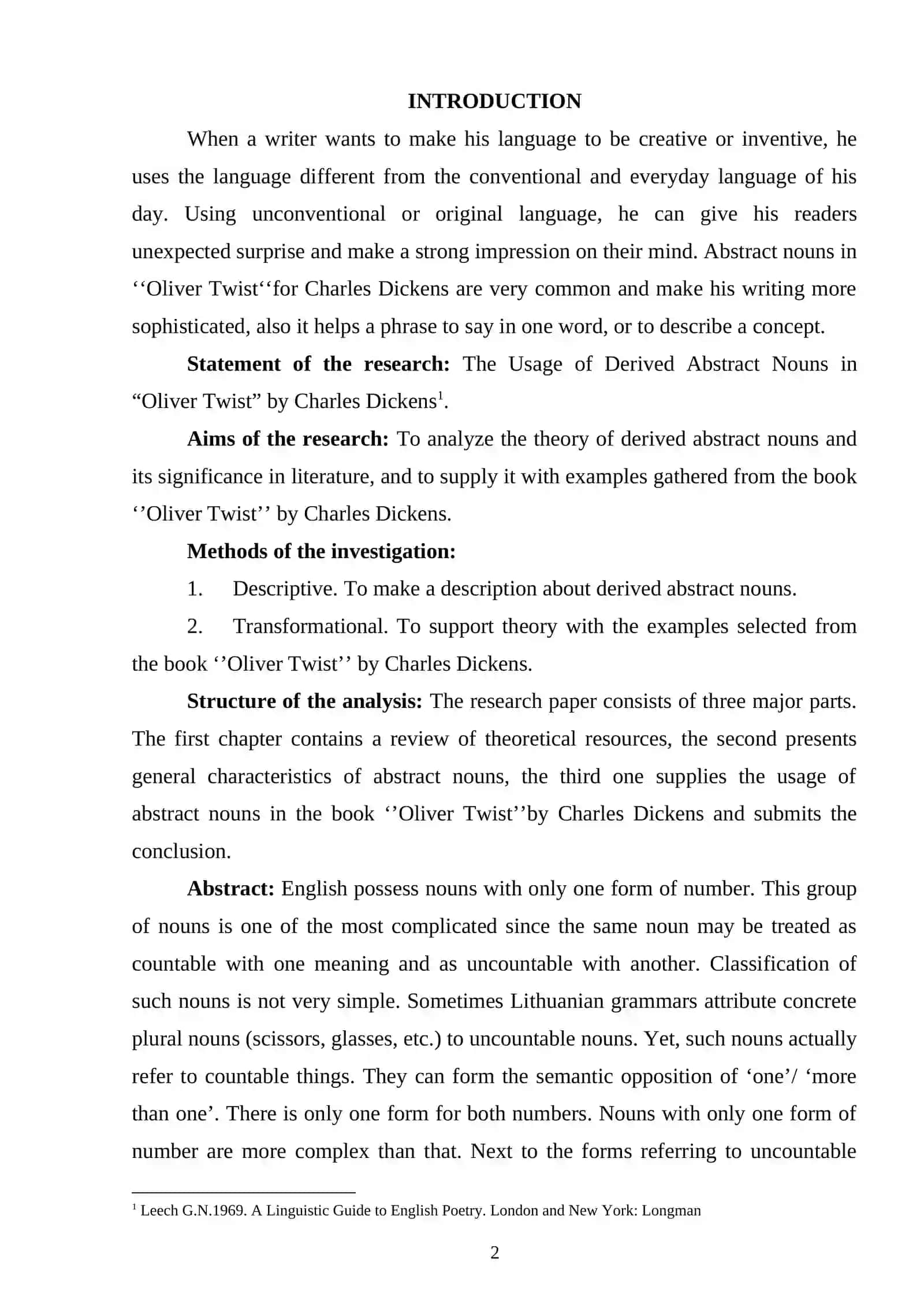CHARLES DICKEN’S OLIWER TWIST SUMMARY AND ANALYSIS 2