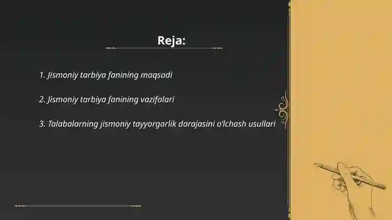 Jismoniy tarbiya fanining maqsadi va vazifalari 2