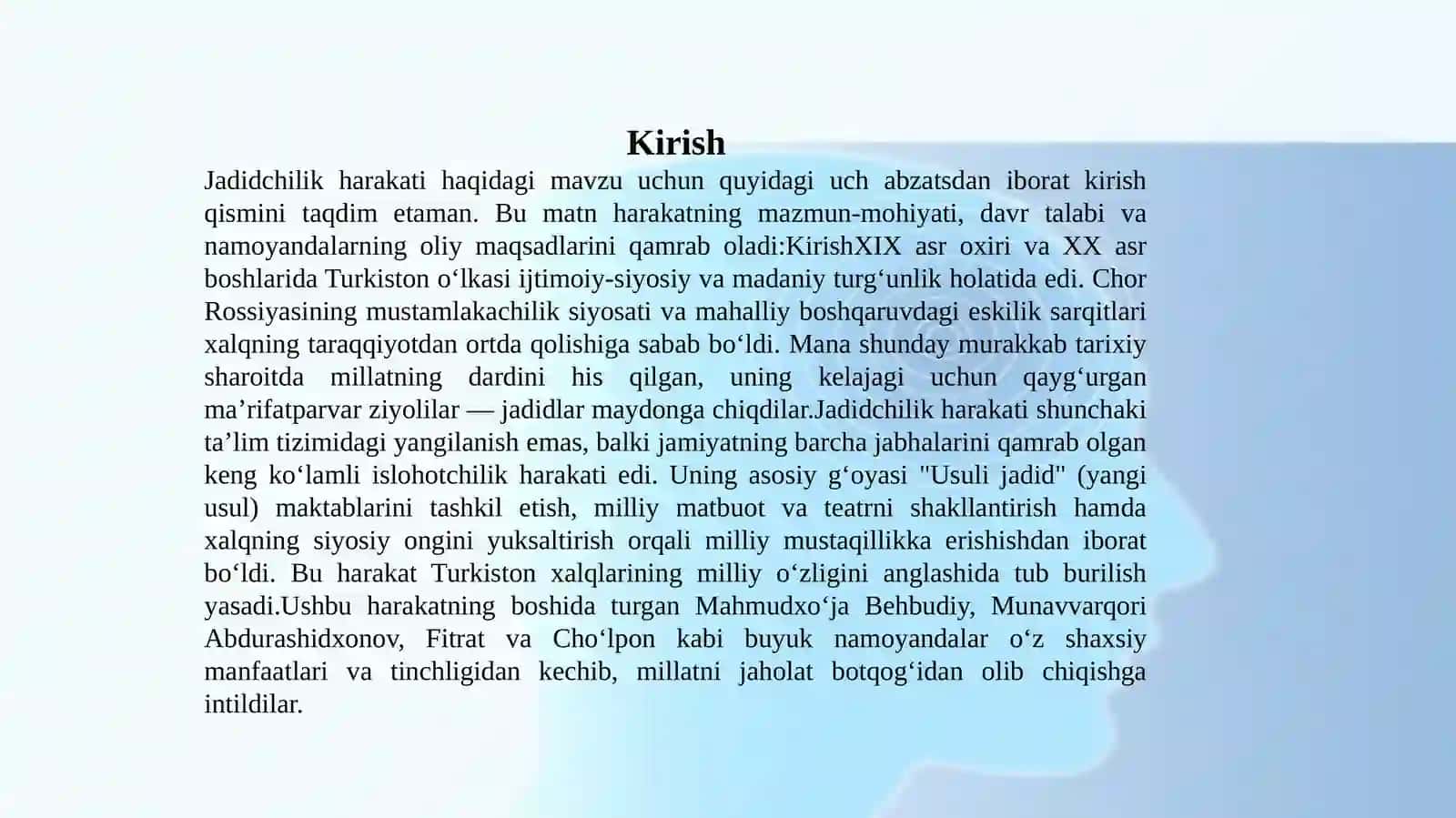 Jadidshilik harakati namoyondalari 2