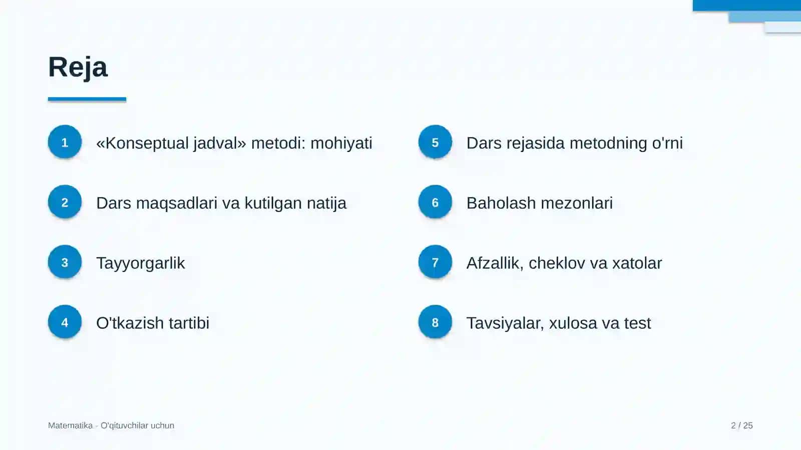 matematika darslarida konseptual jadval metodidan foydalanish 6087 2